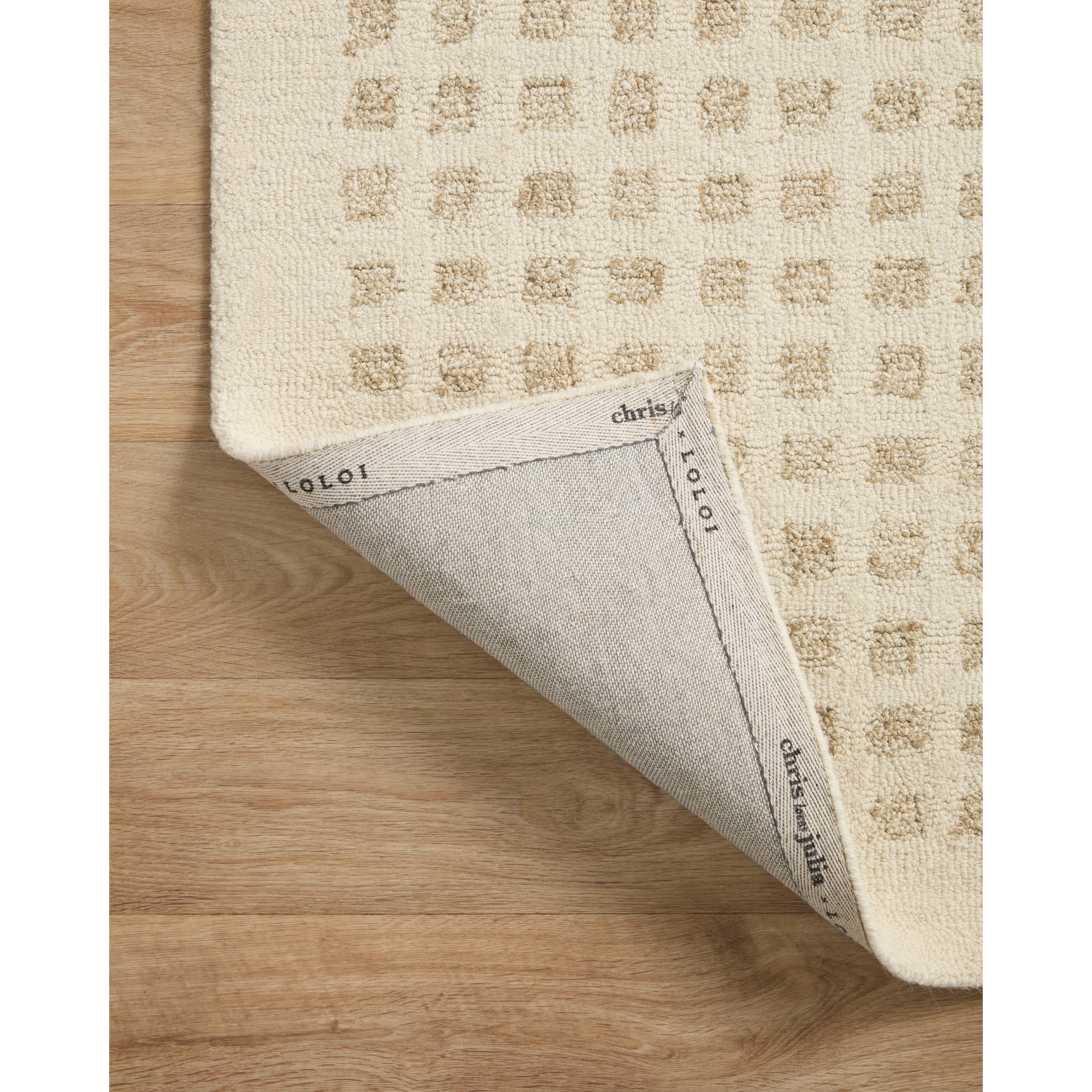 Polly Chris Loves Julia x Loloi POL-01 Ivory / Natural Rug