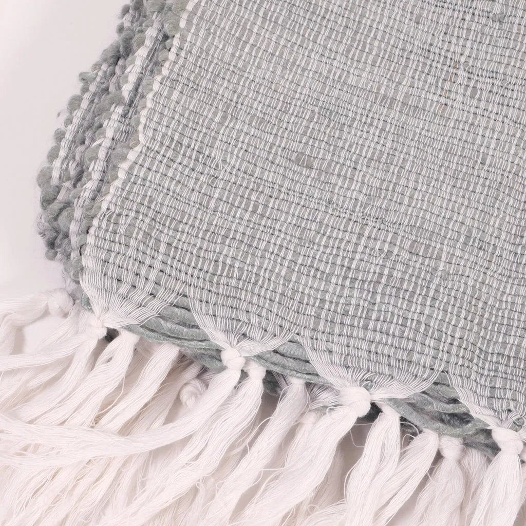 Lustrous and elegant, the Athena is intricately handloomed to create a beautiful, textured look. The throw features white tassels and thread loop edges Amethyst Home provides interior design, new home construction design consulting, vintage area rugs, and lighting in the Salt Lake City metro area.