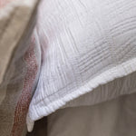 The Harbour White Matelasse Sham features an abstract, geometric weave making it a modern matelasse. The matelasse achieves a beautiful texture without any batting. Amethyst Home provides interior design services, furniture, rugs, and lighting in the Des Moines metro area.