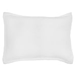 The Harbour White Matelasse Sham features an abstract, geometric weave making it a modern matelasse. The matelasse achieves a beautiful texture without any batting. Amethyst Home provides interior design services, furniture, rugs, and lighting in the Seattle metro area.