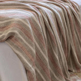 The Montecito Oversized Throw is a 100% heavy weight hand loomed linen that features broad coastal inspired stripes surrounded by soft tassels. Amethyst Home provides interior design services, furniture, rugs, and lighting in the Des Moines metro area.