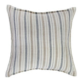 The Naples collection is a 100% hand-loomed, heavy weight linen that features a 1/2" flange and alternating thin and medium stripes of ocean and natural. Amethyst Home provides interior design services, furniture, rugs, and lighting in the Calabasas metro area.