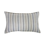 The Naples Pillow With Insert is a 100% hand-loomed, heavy weight linen that features a 1/2" flange and alternating thin and medium stripes of ocean and natural. Amethyst Home provides interior design services, furniture, rugs, and lighting in the Kansas City metro area.