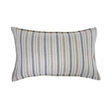 The Naples Pillow With Insert is a 100% hand-loomed, heavy weight linen that features a 1/2" flange and alternating thin and medium stripes of ocean and natural. Amethyst Home provides interior design services, furniture, rugs, and lighting in the Kansas City metro area.