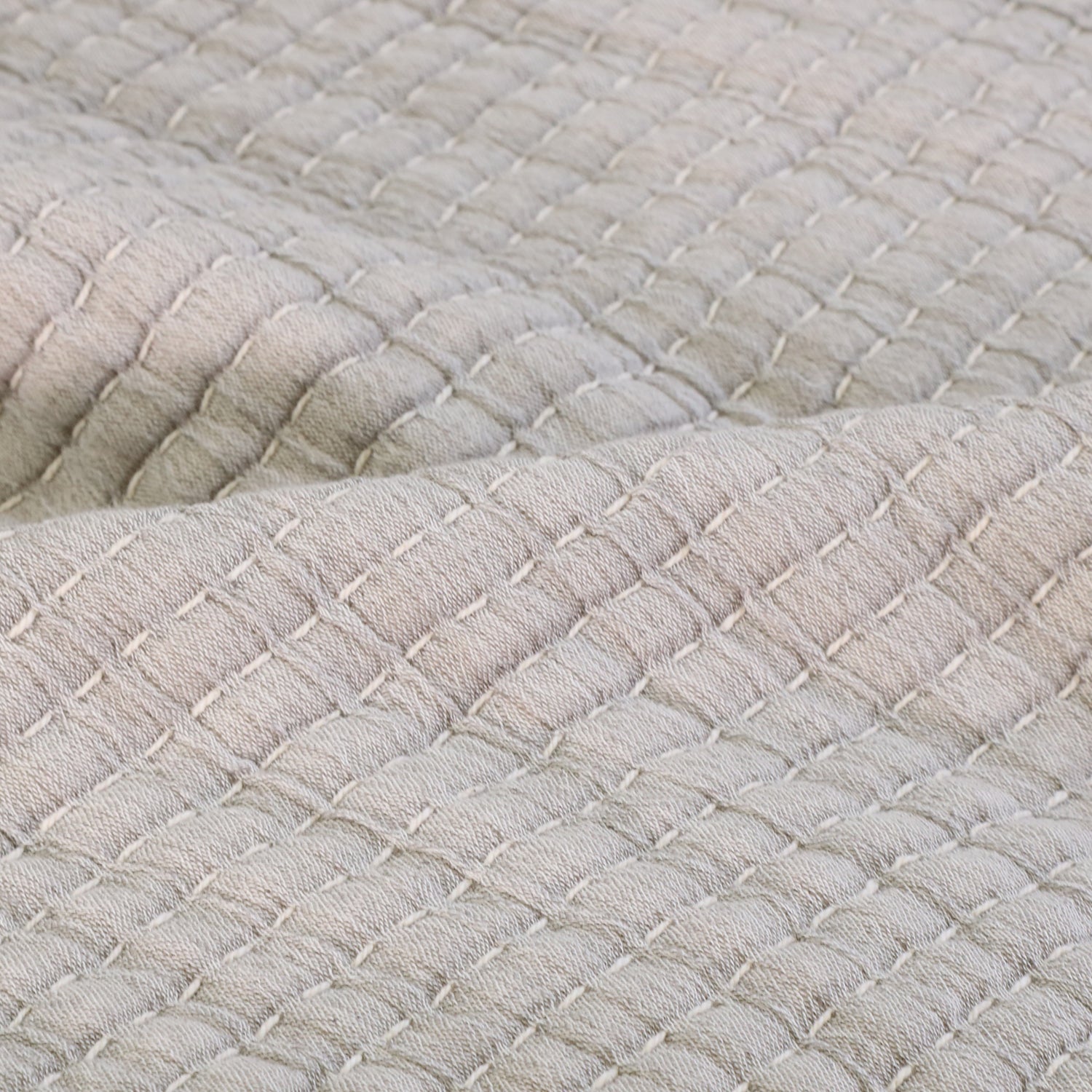 Add textural interest to your bed with the Vancouver Coverlet collection. Made of a lightweight stonewashed cotton gauze with an interwoven ivory stripe, it is the perfect addition to your bed to create a relaxing space. Amethyst Home provides interior design, new construction, custom furniture, and area rugs in the Alpharetta metro area.
