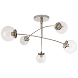 Featuring Prescott Medium Mobile Chandelier by Visual Comfort at Amethyst Home. We find art in a chandelier with the arms of this Prescott Medium Mobile Chandelier by Visual Comfort. Add to your living room, kitchen, or other large area to bring a unique, modern feel to your space. 
O/A Height: 35.75"Min. Custom Height: 25"Width: 40"Canopy: 7.5" RoundSocket:.  Amethyst Home provides interior design, new home construction design consulting, vintage area rugs, and lighting in the Seattle metro area.