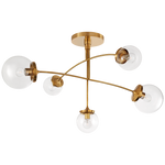 Featuring Prescott Medium Mobile Chandelier by Visual Comfort at Amethyst Home. We find art in a chandelier with the arms of this Prescott Medium Mobile Chandelier by Visual Comfort. Add to your living room, kitchen, or other large area to bring a unique, modern feel to your space. 
O/A Height: 35.75"Min. Custom Height: 25"Width: 40"Canopy: 7.5" RoundSoc.  Amethyst Home provides interior design, new home construction design consulting, vintage area rugs, and lighting in the Kansas City metro area.