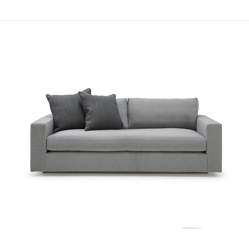 A Verellen best-seller, the Gregoire Sofa is made with a sustainably harvested hardwood frame and 8-way hand-tied seat construction. It comes standard with:  Spring down seat construction Loose seat cushion Double needle stitch detail Knife edge toss pillows 2″ recessed wood base Available as a sectional and sleeper