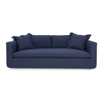Popular to the Verellen product line, the Greyson Sofa features:  Spring/down seat construction Loose box style seat cushion Boxed back pillows 3″ open flange toss pillows Double needle stitch detail Upholstered only Sits on floating legs