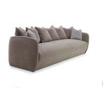 The Milo Sofa is a modern masterpiece from Verellen. It comes standard with:  Spring down Tight seat and back Multi-back pillow configuration Notch bottom toss pillows Double needle stitch detail Upholstered On glides