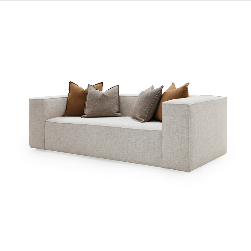 The Spencer Sofa is made with a sustainably harvested hardwood frame and 8-way hand-tied seat construction. This dreamy sofa by Verellen comes standard with:  • Upholstered only (no leather) • Double needle stitch • Tight seat configuration • Foam and fiber seat construction • Tight back configuration • Foam and fiber back construction • Please specify leg finish • Knife edge toss