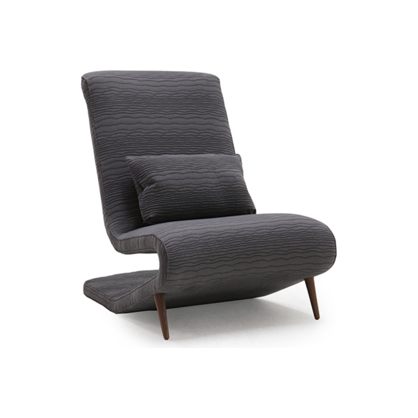 A modern classic, our Marcela Occasional Chair by Verellen comes standard with:  tight seat and back double needle stitch detail upholstered or exposed wood turned legs knife edge kidney pillow standard welt on outside