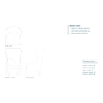 The Noella Tall Wing Chair is the definition of class. This modern Verellen Essential and features:  foam down seat construction knife edge toss pillow double needle stitch detail