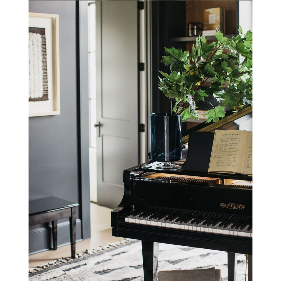 Khalid Natural/Black Hand-Knotted Rug  (Lifestyle View)