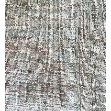Whitewashed pastels hues on one side, flip for intense pinks and blues!  Hand knotted, 100% wool - perfect for high traffic areas.