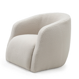 We love the comfortable way your arms just relax on the thoughtful curves of this Theo Club Chair by Verellen furniture!  As shown in our favorite "poodle cream" fabric.  A Verellen best-seller, the Theo Occasional Chair is bench-crafted with a sustainably harvested hardwood frame.  A firm, yet comfortable, tight seat available in a stationary club chair or as a swivel!