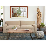 This Loft sofa is a shop favorite -- simply beautiful and so comfortable for the modern family!  Enjoy this sofa upholstered or slipcovered.  Down filled back cushions are a breeze to fluff and reshape. 84"w x 29"h x 40"d Seat Space: 66"w x 25"d x 20"h