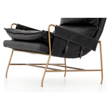 Featuring Taryn Chair - Sonoma Black by Four Hands at Amethyst Home. This Taryn Chair - Sonoma Black is a nod to relaxed modernism, playing up the natural depth of exclusive top-grain leather, with buckle details and low-slung styling crafting the hippest of vibes.
Overall Dimensions: 28"W x 37"L x 35"HColors: Sonoma Black, Aged BrassMaterials: Top Grain.  Amethyst Home provides interior design, new home construction design consulting, vintage area rugs, and lighting in the Kansas City metro area.