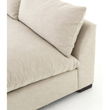 Featuring Grant 3-Piece Sectional - Oatmeal by Four Hands at Amethyst Home. Welcome to the modern lounging essential. Twill's purposeful slub adds textural interest to soft, durable, strain-resistant Crypton fabric in an inviting oatmeal. This fashion-forward upholstered collection mixes elegant fabrics with interesting design elements.
Each piece feature.  Amethyst Home provides interior design, new home construction design consulting, vintage area rugs, and lighting in the Washington metro area.