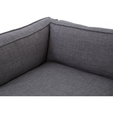 Featuring Grammercy 3-Piece Sectional - Bennett Charcoal by Four Hands at Amethyst Home. Flexible style, luxurious comfort and family-friendly upholstery. Clean, simple lines and a black iron base keep things casual and chic.
Overall Dimensions: 119"W x 119"L x 30"HColors: Matte Black, Bennett CharcoalMaterials: Iron, 100% PolyesterWeight: 284.39 lbVolume.  Amethyst Home provides interior design, new home construction design consulting, vintage area rugs, and lighting in the Des Moines metro area.