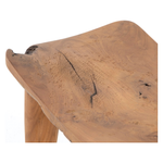 Featuring Zuri Outdoor Stool - Aged Natural Teak by Four Hands at Amethyst Home. Inspired by West African design, natural teak features organic knots, holes and graining to reflect its materials' rich roots, indoors or out. Cover or store inside during inclement weather and when not in use.
Overall Dimensions: 20"W x 13"L x 17"HColors: Aged Natural Teak.  Amethyst Home provides interior design, new home construction design consulting, vintage area rugs, and lighting in the Laguna Beach metro area.