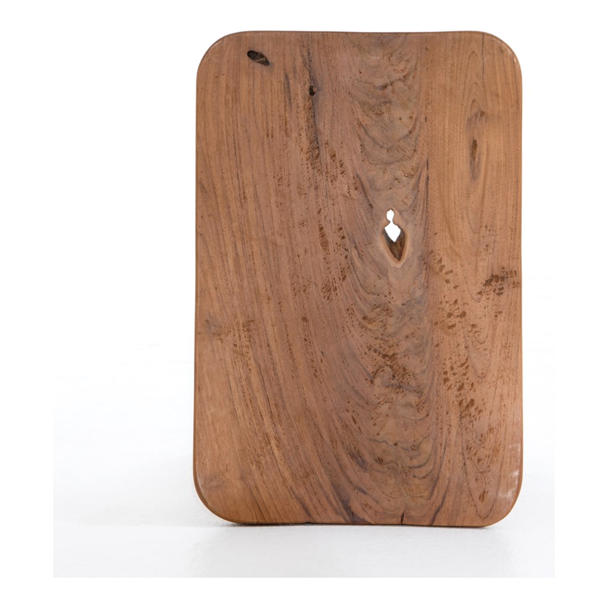 Featuring Zuri Outdoor Stool - Aged Natural Teak by Four Hands at Amethyst Home. Inspired by West African design, natural teak features organic knots, holes and graining to reflect its materials' rich roots, indoors or out. Cover or store inside during inclement weather and when not in use.
Overall Dimensions: 20"W x 13"L x 17"HColors: Aged Natural Tea.  Amethyst Home provides interior design, new home construction design consulting, vintage area rugs, and lighting in the Newport Beach metro area.