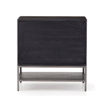 Inspired by clean mid-century design, the Trey Modular Filing Cabinet offers plenty of extra desk storage space. The cabinet is available in two colors, Auburn Poplar and a Black Wash Poplar. Metal-secured leather pulls add a textural element of surprise. Great solo or paired with matching desk or credenza.