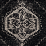 Zahra Black Hand-Knotted Rug