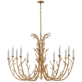 The protruding branches of this Silva Chandelier by Visual Comfort are stunning and would look fabulous in any dining room, entry, or other large area.   Designer: Julie Neill