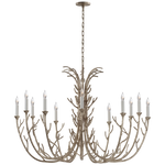 The protruding branches of this Silva Chandelier by Visual Comfort are stunning and would look fabulous in any dining room, entry, or other large area.   Designer: Julie Neill