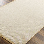This unique and exquisite Kimi area rug is a special collaboration piece from our Becki Owens x Surya line. The perfect addition to any space, this beautiful rug features a unique stitched design made of polypropylene and jute. Amethyst Home provides interior design, new home construction design consulting, vintage area rugs, and lighting in the Miami metro area.