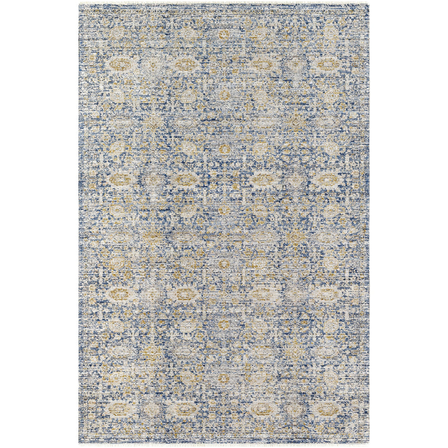 Tapis Becki Owens x Surya Margaret bleu marine/gris
