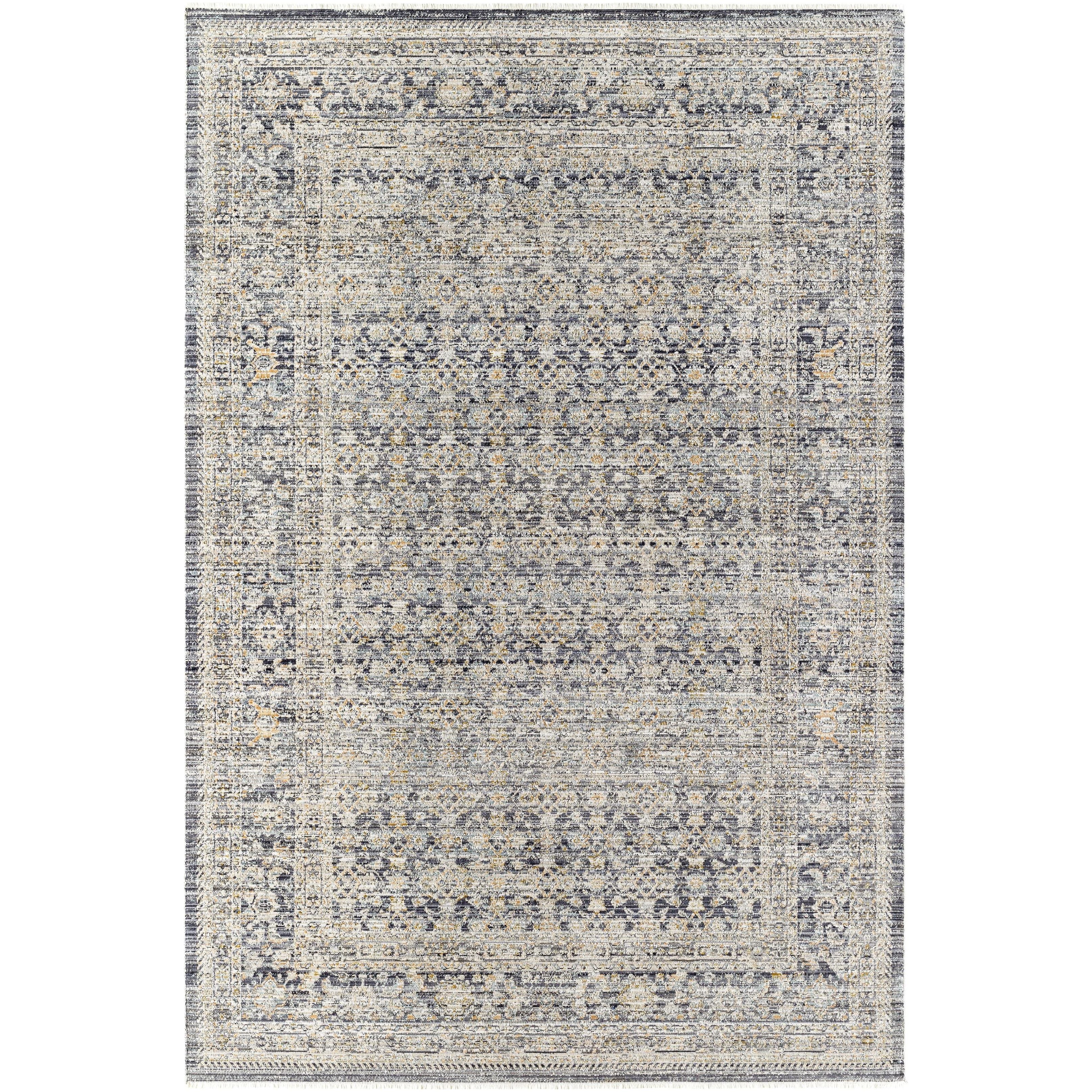 Introducing the Margaret area rug, the perfect combination of timeless style and modern sophistication! This unique rug from our Becki Owens x Surya collaboration features a distressed vintage design that is sure to bring a cozy, inviting atmosphere to any space. Amethyst Home provides interior design, new home construction design consulting, vintage area rugs, and lighting in the Kansas City metro area.
