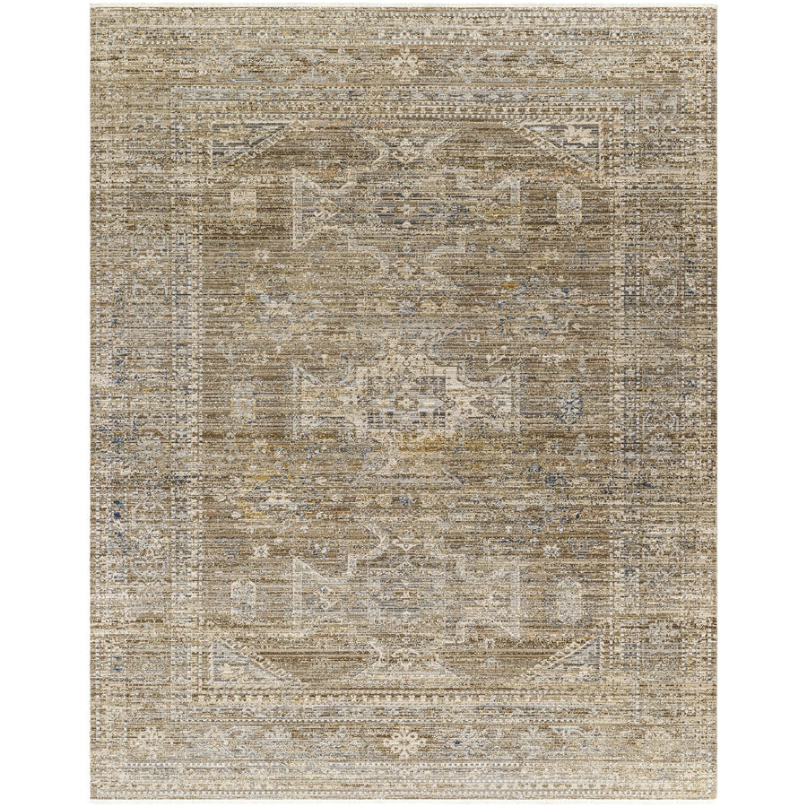 Introducing the Margaret area rug: the perfect fusion of style and comfort. This special Becki Owens x Surya collaboration piece is a must-have for any home. The Margaret area rug is crafted with premium polyester and features a unique design that brings a collected feel to any space. Amethyst Home provides interior design, new home construction design consulting, vintage area rugs, and lighting in the Kansas City metro area.