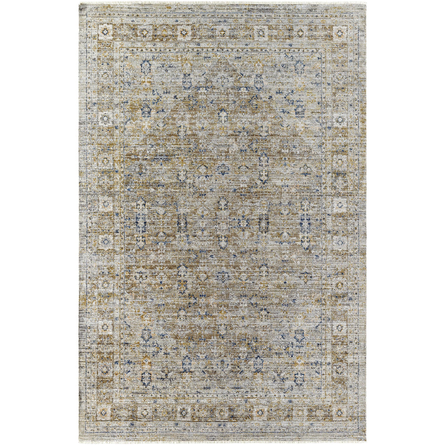 Tapis médaillon marron Becki Owens x Surya Margaret