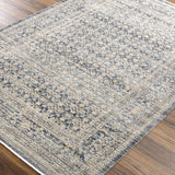 Introducing the Margaret area rug, the perfect combination of timeless style and modern sophistication! This unique rug from our Becki Owens x Surya collaboration features a distressed vintage design that is sure to bring a cozy, inviting atmosphere to any space. Amethyst Home provides interior design, new home construction design consulting, vintage area rugs, and lighting in the Newport Beach metro area.