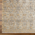 The Margaret area rug is the perfect addition to any room in your home. Designed as a special collaboration between Surya and Becki Owens, this stunning piece is sure to be the center of attention wherever it's placed. Its classic design features a distressed look of beautiful warm taupes and subtle touches of navy and gray. Amethyst Home provides interior design, new home construction design consulting, vintage area rugs, and lighting in the Park City metro area.