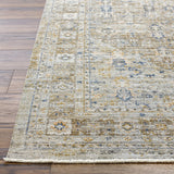 Introducing the Margaret area rug, a special collaboration piece between Surya and Becki Owens. This exquisite rug is the perfect addition to any space with its unique diamond center, warm taupes and a touch of navy. Amethyst Home provides interior design, new home construction design consulting, vintage area rugs, and lighting in the Tampa metro area.