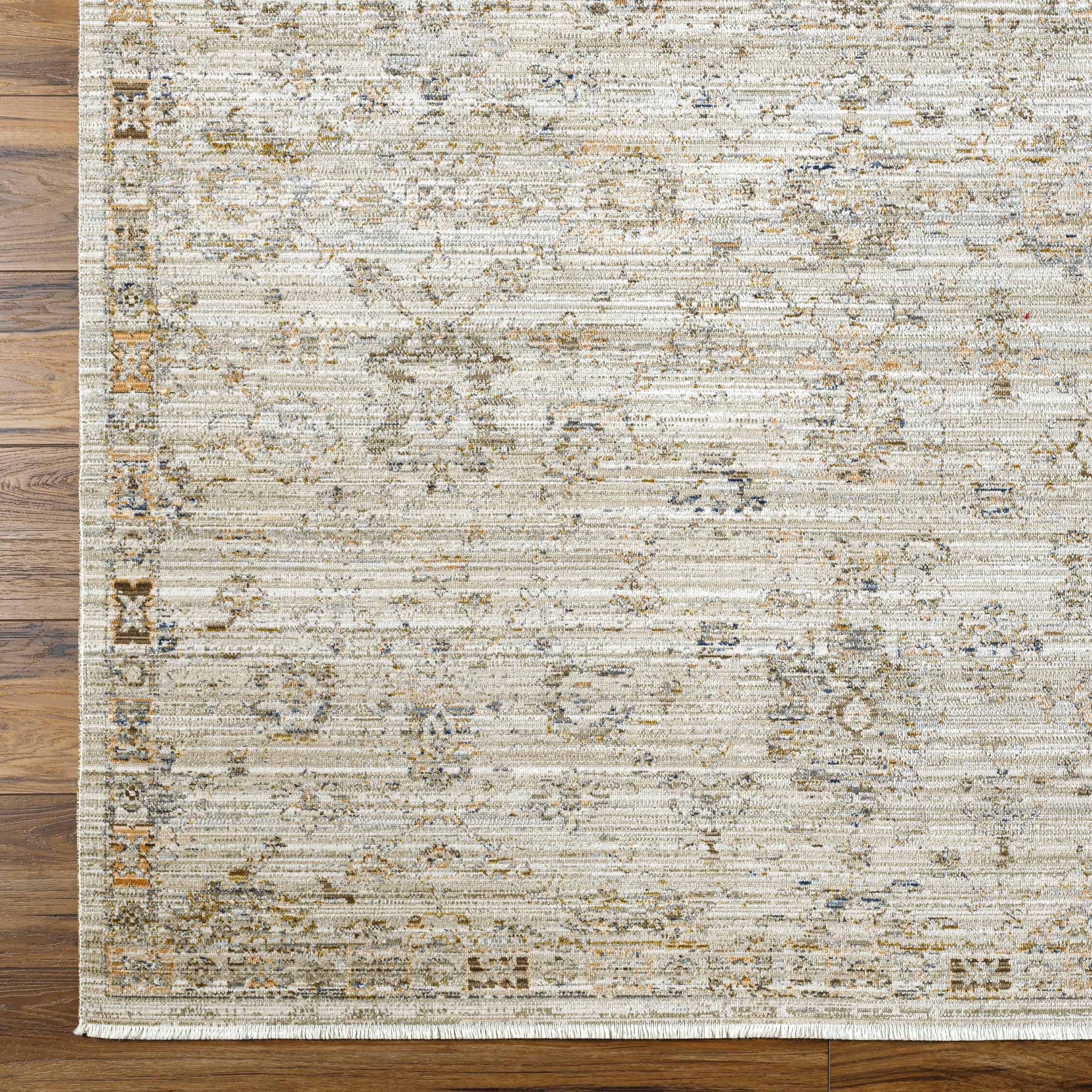 Introducing the Margaret area rug, the perfect piece to bring your space to life! This beautiful collaboration between Surya and Becki Owens features a vintage feel that is sure to be a statement piece in any room. Amethyst Home provides interior design, new home construction design consulting, vintage area rugs, and lighting in the Tampa metro area.
