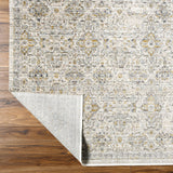 Featuring Becki Owens x Surya Margaret Medium Gray Rug by Surya at Amethyst Home. Introduce your home to the timeless beauty of the Margaret area rug! This special piece from our Becki Owens x Surya collaboration is the perfect way to add a vintage-inspired touch to any space. Expertly crafted from durable polyester, this rug features a stunning dark ne. Amethyst Home provides interior design, new home construction design consulting, vintage area rugs, and lighting in the Winter Garden metro area.