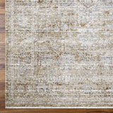 The Margaret area rug brings a touch of timeless beauty to any room. This special collaboration piece from Becki Owens x Surya is a stunning addition to your home. With a distressed feel, the rug evokes a feeling of antique charm. Crafted with polyester, the rug features beautiful neutral tones and is perfect for high traffic areas. Amethyst Home provides interior design, new home construction design consulting, vintage area rugs, and lighting in the Charlotte metro area.