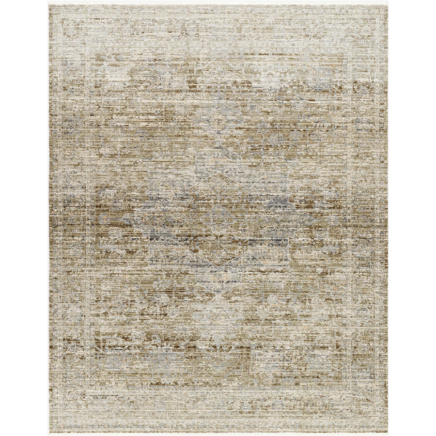 Tapis médaillon taupe Becki Owens x Surya Margaret
