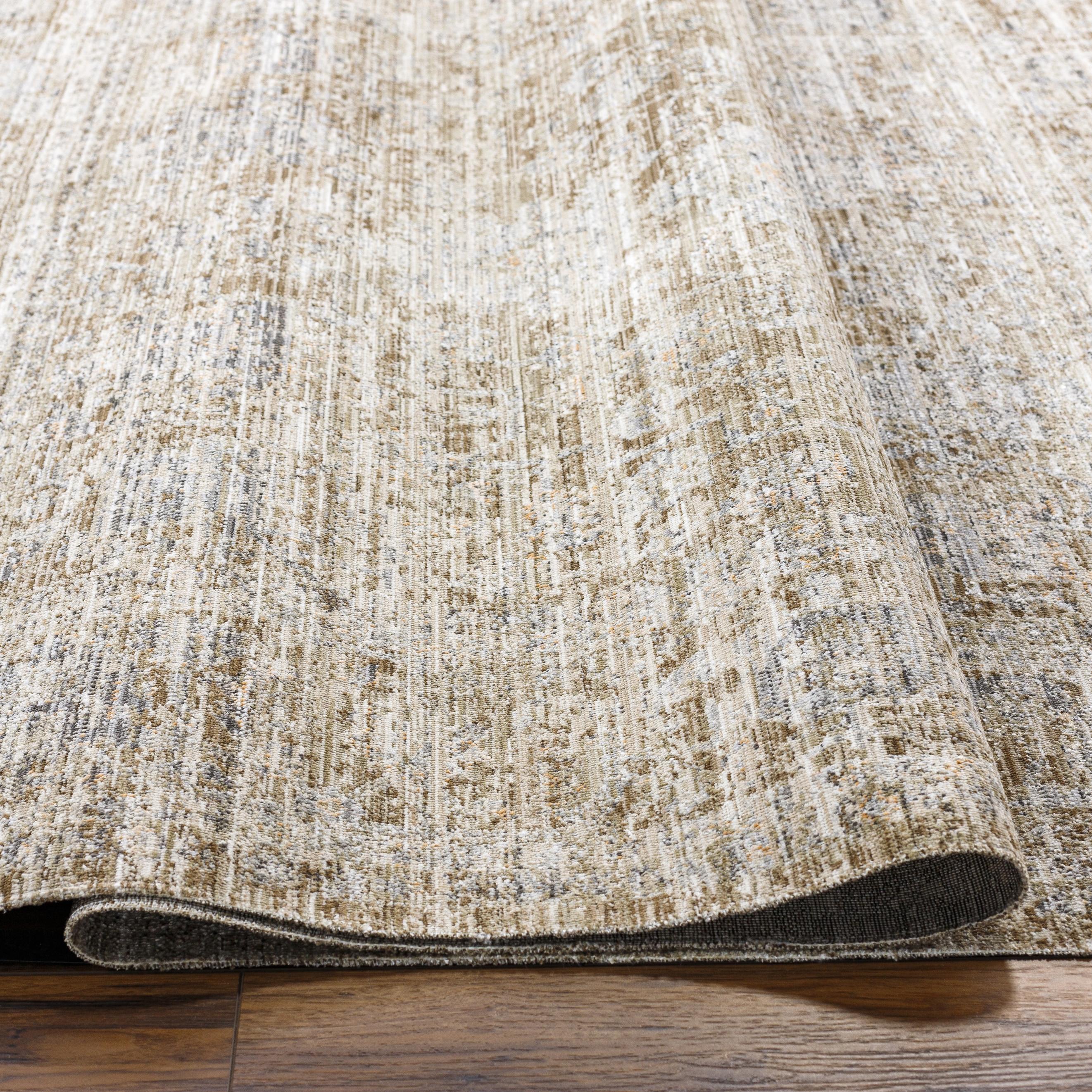 The Margaret area rug brings a touch of timeless beauty to any room. This special collaboration piece from Becki Owens x Surya is a stunning addition to your home. With a distressed feel, the rug evokes a feeling of antique charm. Crafted with polyester, the rug features beautiful neutral tones and is perfect for high traffic areas. Amethyst Home provides interior design, new home construction design consulting, vintage area rugs, and lighting in the Portland metro area.