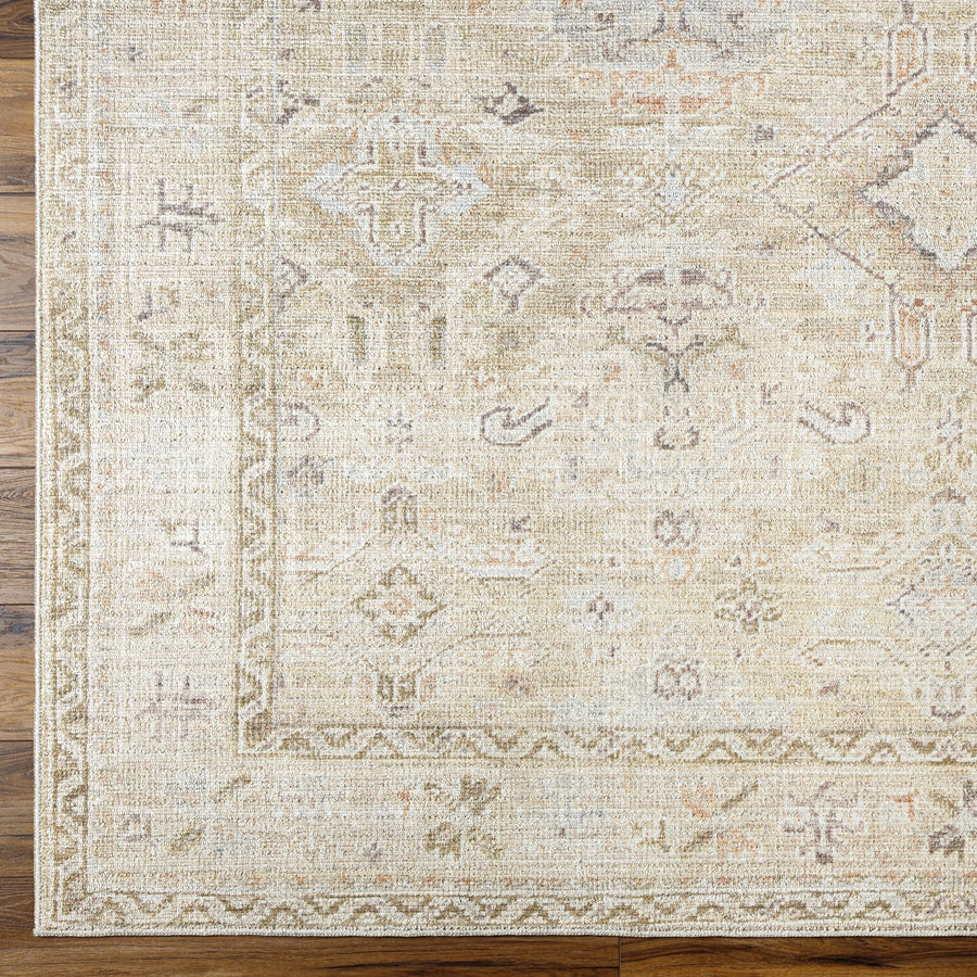 Introducing the Marlene area rug from Becki Owens x Surya, the perfect way to add a touch of style and luxury to any space. Crafted from durable polyester, this rug is designed for high traffic areas and will last for years to come. The vintage-inspired design features an elegant neutral color palette that adds a classic, timeless look to any room. Amethyst Home provides interior design, new home construction design consulting, vintage area rugs, and lighting in the Monterey metro area.