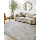 This exquisite Marlene area rug is the perfect addition to any living space. Designed in specifically for our Becki Owens x Surya line, this stunning piece features a vintage-inspired style that is sure to bring a touch of timeless elegance to your home. The polyester construction and medium pile make it durable and perfect for high traffic areas. Amethyst Home provides interior design, new home construction design consulting, vintage area rugs, and lighting in the Alpharetta metro area.