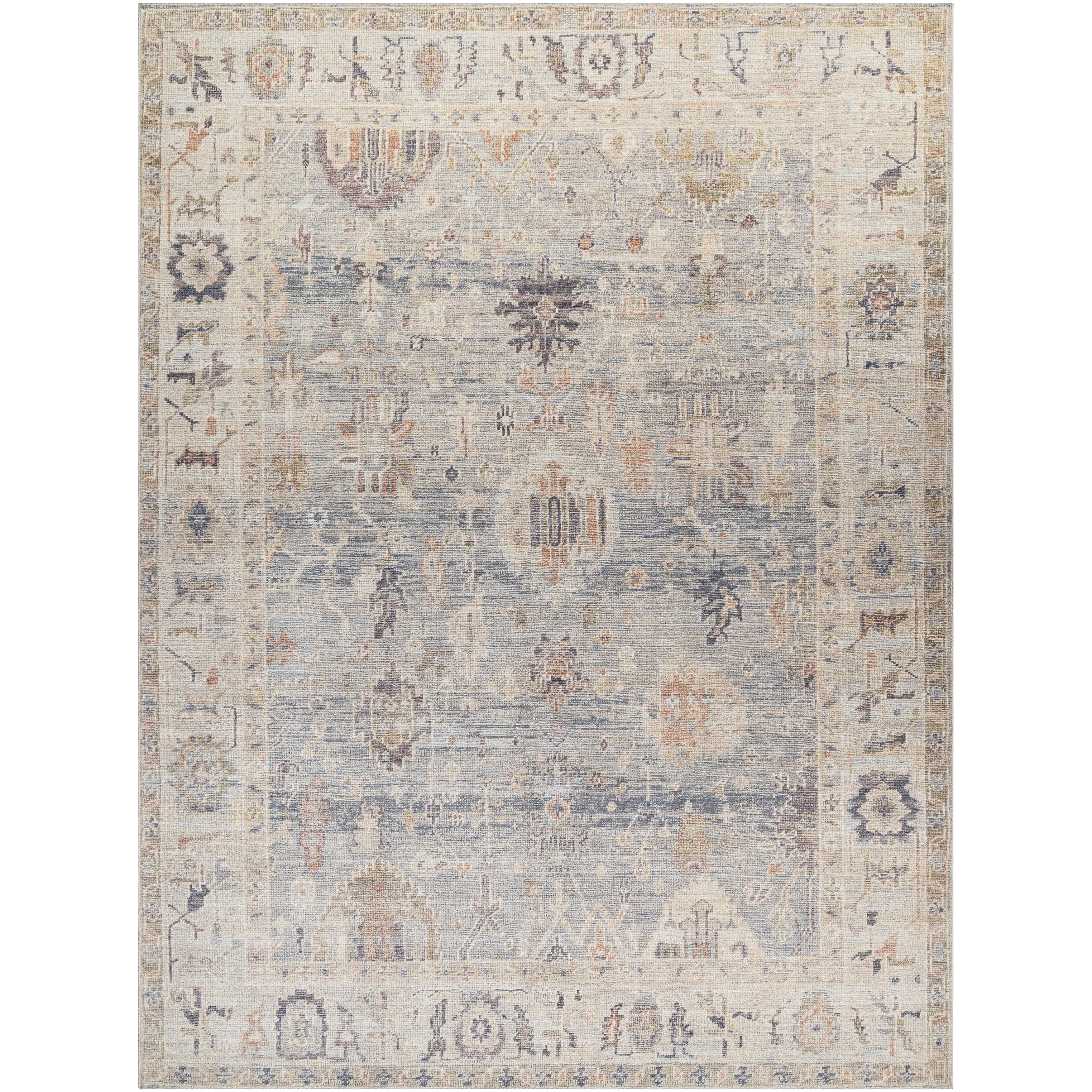 This exquisite Marlene area rug is the perfect addition to any living space. Designed in specifically for our Becki Owens x Surya line, this stunning piece features a vintage-inspired style that is sure to bring a touch of timeless elegance to your home. The polyester construction and medium pile make it durable and perfect for high traffic areas. Amethyst Home provides interior design, new home construction design consulting, vintage area rugs, and lighting in the Scottsdale metro area.