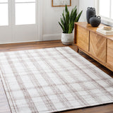 Featuring Becki Owens x Surya Sammy Walnut Rug by Surya at Amethyst Home. At Amethyst, we are always excited to see what new rug designs Becki Owens x Surya come up with this and this latest launch is soooo good.  The Sammy Walnut rug is smartly designed of woven, earth friendly recycled fibers for that signature Becki Owens casual look.
100% Recycled PET Yarn. Amethyst Home provides interior design, new home construction design consulting, vintage area rugs, and lighting in the Austin metro area.