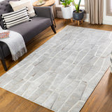 The simplistic yet compelling rugs from the Eloquent Collection effortlessly serve as the exemplar representation of modern decor. These rugs are hand crafted, radiating an atmosphere that can only be created by a handmade rug. Made with Viscose, Leather in India, and has No Pile. Spot Clean Only, One Year Limited Warranty. Amethyst Home provides interior design, new construction, custom furniture, and rugs for Newport Beach metro area