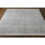 Add an elegant touch to any space with this hand-knotted Nobility Charcoal Rug. Its blend of wool and viscose is ultra soft and smooth, while its timeless ornate motif with modern lines create an exquisite, timeless piece. Enjoy its high-low characteristics and luxurious feel to add a touch of sophistication to your home that fits any lifestyle. Amethyst Home provides interior design, new construction, custom furniture, and area rugs in the Miami metro area.