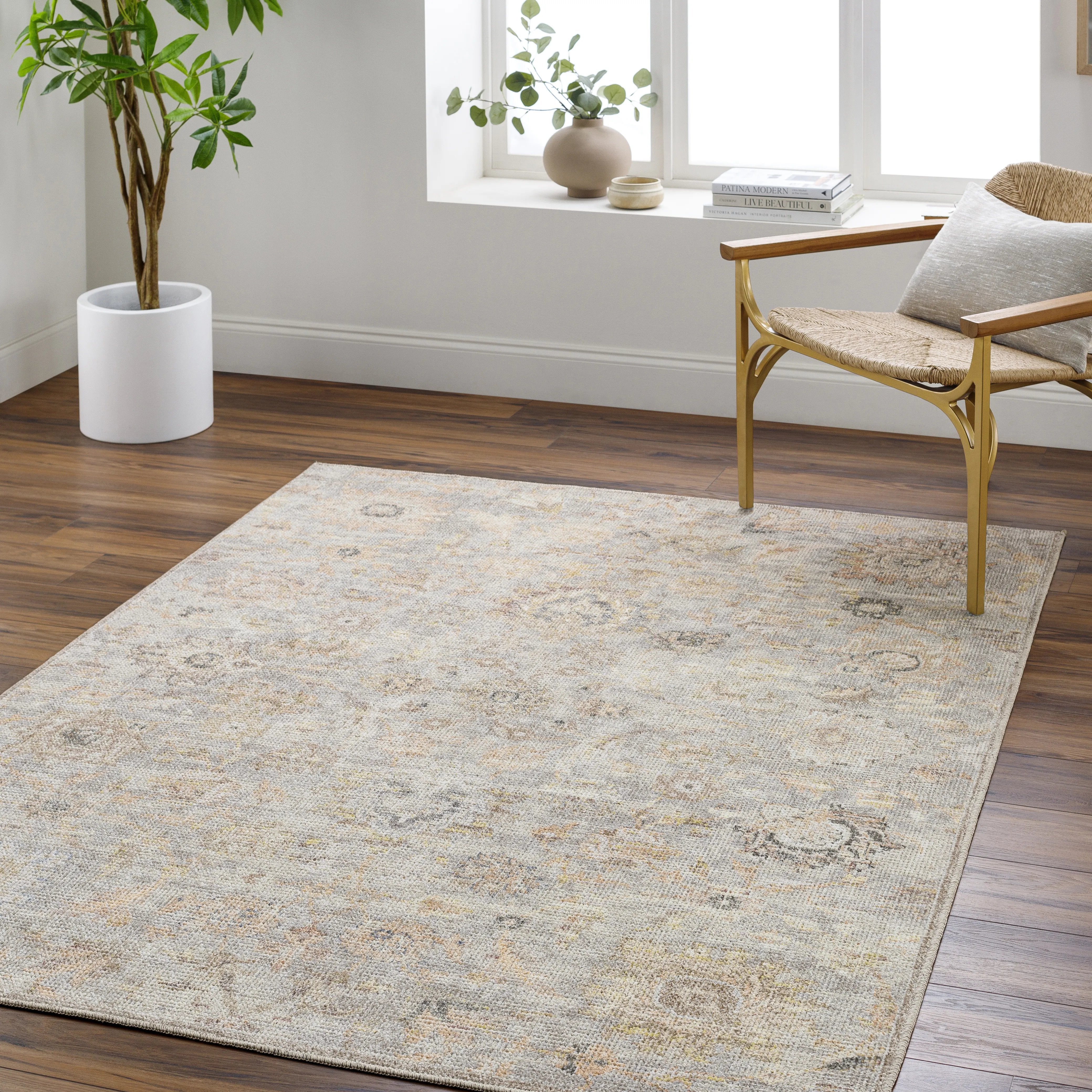 PNW Home x Surya available at Amethyst Home shipping to Australia, UK, and Canada. Organic modern design with easy to clean rugs for a family home in  the Boston metro area.